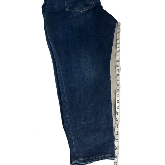 Venezia By Lane Bryant Denim Distressed Patchwork Jeans Womens Size 24 Blue - Picture 9 of 16